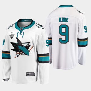Boern-NHL-San-Jose-Sharks-Ishockey-Troeje-Evander-Kane-9-Hvid-2019-Stanley-Cup-Playoffs-Ude-Player