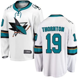 Boern-NHL-San-Jose-Sharks-Ishockey-Troeje-Joe-Thornton-19-Breakaway-Hvid-Fanatics-Branded-Ude