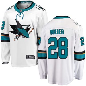 Boern-NHL-San-Jose-Sharks-Ishockey-Troeje-Timo-Meier-28-Breakaway-Hvid-Fanatics-Branded-Ude