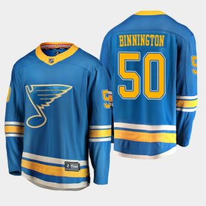 Boern-NHL-St.-Louis-Blues-Ishockey-Troeje-Jordan-Binnington-50-Alternate-Breakaway-Player-Fanatics-Branded-Blaa