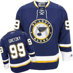 Boern-NHL-St.-Louis-Blues-Ishockey-Troeje-Wayne-Gretzky-99-Authentic-Reebok-Third