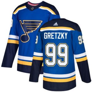 Boern-NHL-St.-Louis-Blues-Ishockey-Troeje-Wayne-Gretzky-99-Authentic-Royal-Blaa-Hjemme