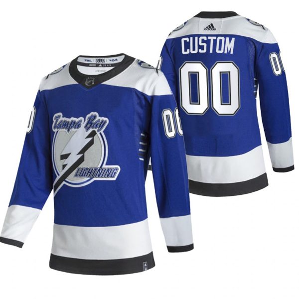 Boern-NHL-Tampa-Bay-Lightning-Ishockey-Troeje-2021-Reverse-Retro-Authentic-Blaa-Custom