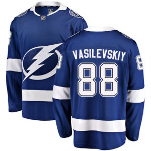 Boern-NHL-Tampa-Bay-Lightning-Ishockey-Troeje-Andrei-Vasilevskiy-88-Breakaway-Blaa-Fanatics-Branded-Hjemme