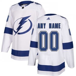 Boern-NHL-Tampa-Bay-Lightning-Ishockey-Troeje-Customized-Ude-Hvid-Authentic
