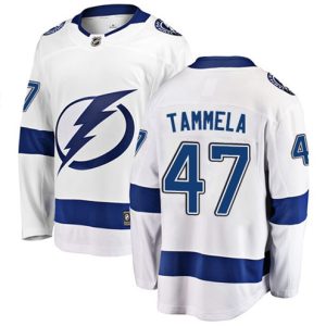 Boern-NHL-Tampa-Bay-Lightning-Ishockey-Troeje-Jonne-Tammela-47-Breakaway-Hvid-Fanatics-Branded-Ude