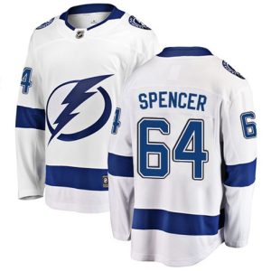 Boern-NHL-Tampa-Bay-Lightning-Ishockey-Troeje-Matthew-Spencer-64-Breakaway-Hvid-Fanatics-Branded-Ude