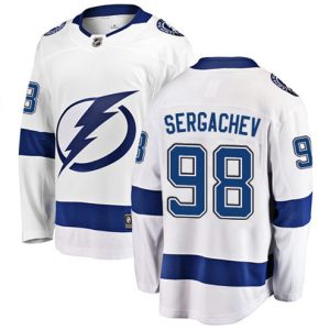 Boern-NHL-Tampa-Bay-Lightning-Ishockey-Troeje-Mikhail-Sergachev-98-Breakaway-Hvid-Fanatics-Branded-Ude