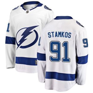 Boern-NHL-Tampa-Bay-Lightning-Ishockey-Troeje-Steven-Stamkos-91-Breakaway-Hvid-Fanatics-Branded-Ude