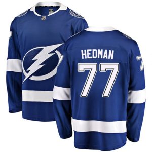 Boern-NHL-Tampa-Bay-Lightning-Ishockey-Troeje-Victor-Hedman-77-Breakaway-Blaa-Fanatics-Branded-Hjemme