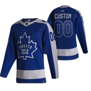 Boern-NHL-Toronto-Maple-Leafs-Ishockey-Troeje-2021-Reverse-Retro-Special-Edition-Authentic-Blaa-Custom