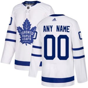 Boern-NHL-Toronto-Maple-Leafs-Ishockey-Troeje-Customized-Ude-Hvid-Authentic