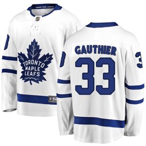 Boern-NHL-Toronto-Maple-Leafs-Ishockey-Troeje-Frederik-Gauthier-33-Breakaway-Hvid-Fanatics-Branded-Ude