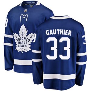 Boern-NHL-Toronto-Maple-Leafs-Ishockey-Troeje-Frederik-Gauthier-33-Breakaway-Royal-Blaa-Fanatics-Branded-Hjemme