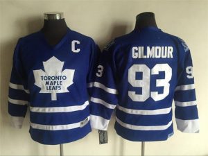 Boern-NHL-Toronto-Maple-Leafs-Ishockey-Troeje-Gilmour-93-Blaa