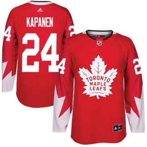 Boern-NHL-Toronto-Maple-Leafs-Ishockey-Troeje-Kasperi-Kapanen-24-Authentic-Roed-Alternate