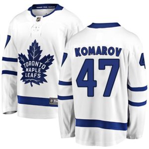 Boern-NHL-Toronto-Maple-Leafs-Ishockey-Troeje-Leo-Komarov-47-Breakaway-Hvid-Fanatics-Branded-Ude