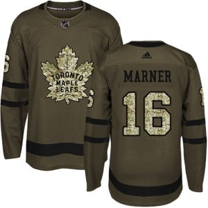 Boern-NHL-Toronto-Maple-Leafs-Ishockey-Troeje-Mitchell-Marner-16-Authentic-Groen-Salute-to-Service