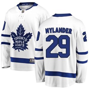 Boern-NHL-Toronto-Maple-Leafs-Ishockey-Troeje-William-Nylander-29-Breakaway-Hvid-Fanatics-Branded-Ude
