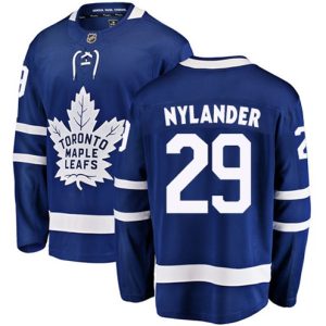 Boern-NHL-Toronto-Maple-Leafs-Ishockey-Troeje-William-Nylander-29-Breakaway-Royal-Blaa-Fanatics-Branded-Hjemme