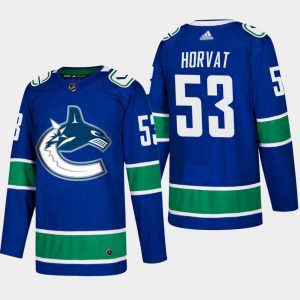Boern-NHL-Vancouver-Canucks-Ishockey-Troeje-Bo-Horvat-53-Hjemme-Blaa-Authentic-Player