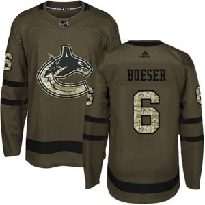 Boern-NHL-Vancouver-Canucks-Ishockey-Troeje-Brock-Boeser-6-Camo-Groen-Authentic