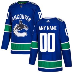 Boern-NHL-Vancouver-Canucks-Ishockey-Troeje-Customized-Hjemme-Blaa-Authentic