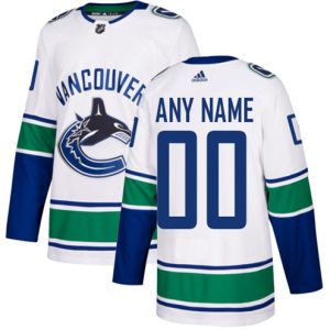 Boern-NHL-Vancouver-Canucks-Ishockey-Troeje-Customized-Ude-Hvid-Authentic