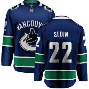 Boern-NHL-Vancouver-Canucks-Ishockey-Troeje-Daniel-Sedin-22-Breakaway-Blaa-Fanatics-Branded-Hjemme