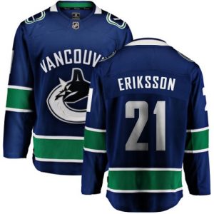 Boern-NHL-Vancouver-Canucks-Ishockey-Troeje-Loui-Eriksson-21-Breakaway-Blaa-Fanatics-Branded-Hjemme