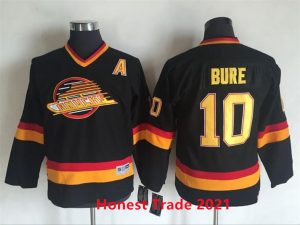 Boern-NHL-Vancouver-Canucks-Ishockey-Troeje-Retro-Bure-10-Sort