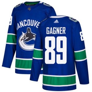Boern-NHL-Vancouver-Canucks-Ishockey-Troeje-Sam-Gagner-89-Authentic-Blaa-Hjemme