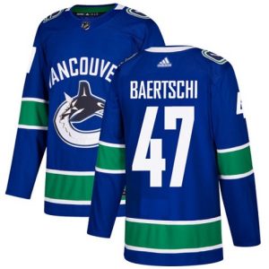 Boern-NHL-Vancouver-Canucks-Ishockey-Troeje-Sven-Baertschi-47-Authentic-Blaa-Hjemme