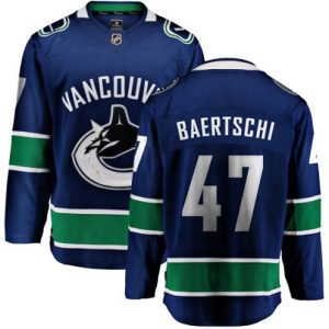 Boern-NHL-Vancouver-Canucks-Ishockey-Troeje-Sven-Baertschi-47-Breakaway-Blaa-Fanatics-Branded-Hjemme