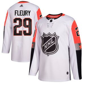 Boern-NHL-Vegas-Golden-Knights-Ishockey-Troeje-Marc-Andre-Fleury-29-Authentic-Hvid-2018-All-Star-Pacific-Division