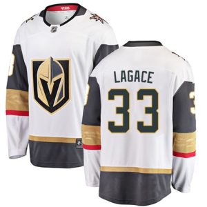 Boern-NHL-Vegas-Golden-Knights-Ishockey-Troeje-Maxime-Lagace-33-Breakaway-Hvid-Fanatics-Branded-Ude
