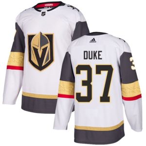 Boern-NHL-Vegas-Golden-Knights-Ishockey-Troeje-Reid-Duke-37-Authentic-Hvid-Ude