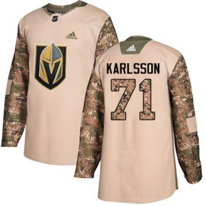 Boern-NHL-Vegas-Golden-Knights-Ishockey-Troeje-William-Karlsson-71-Authentic-Camo-Veterans-Day-Practice