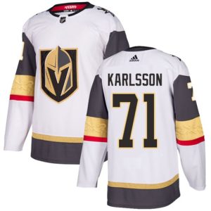 Boern-NHL-Vegas-Golden-Knights-Ishockey-Troeje-William-Karlsson-71-Authentic-Hvid-Ude