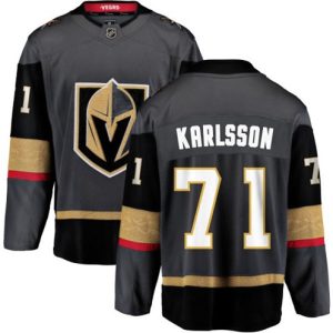 Boern-NHL-Vegas-Golden-Knights-Ishockey-Troeje-William-Karlsson-71-Breakaway-Sort-Fanatics-Branded-Hjemme