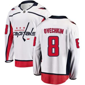 Boern-NHL-Washington-Capitals-Ishockey-Troeje-Alex-Ovechkin-8-Breakaway-Hvid-Fanatics-Branded-Ude