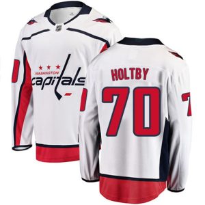 Boern-NHL-Washington-Capitals-Ishockey-Troeje-Braden-Holtby-70-Breakaway-Hvid-Fanatics-Branded-Ude