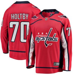 Boern-NHL-Washington-Capitals-Ishockey-Troeje-Braden-Holtby-70-Breakaway-Roed-Fanatics-Branded-Hjemme
