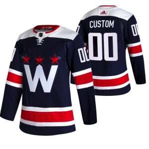 Boern-NHL-Washington-Capitals-Ishockey-Troeje-Custom-Navy-2020-21-Alternate-Third-Authentic