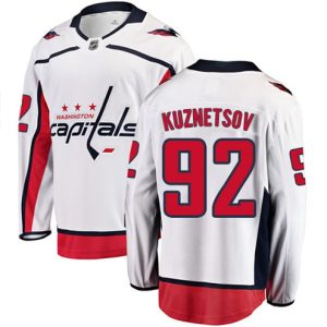 Boern-NHL-Washington-Capitals-Ishockey-Troeje-Evgeny-Kuznetsov-92-Breakaway-Hvid-Fanatics-Branded-Ude