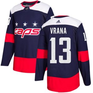 Boern-NHL-Washington-Capitals-Ishockey-Troeje-Jakub-Vrana-13-Authentic-Navy-Blaa-2018-Stadium-Series