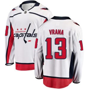 Boern-NHL-Washington-Capitals-Ishockey-Troeje-Jakub-Vrana-13-Breakaway-Hvid-Fanatics-Branded-Ude