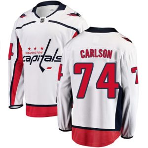 Boern-NHL-Washington-Capitals-Ishockey-Troeje-John-Carlson-74-Breakaway-Hvid-Fanatics-Branded-Ude