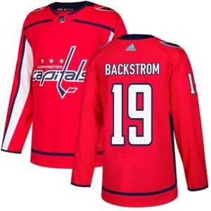 Boern-NHL-Washington-Capitals-Ishockey-Troeje-Nicklas-Backstrom-19-Authentic-Roed-Hjemme