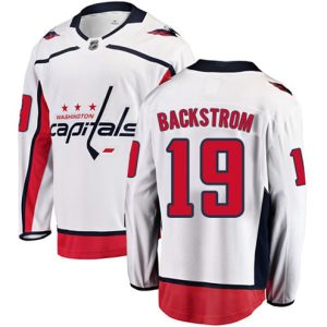 Boern-NHL-Washington-Capitals-Ishockey-Troeje-Nicklas-Backstrom-19-Breakaway-Hvid-Fanatics-Branded-Ude